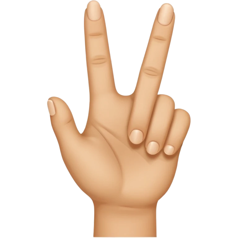 light brown hand with small finger raised emoji