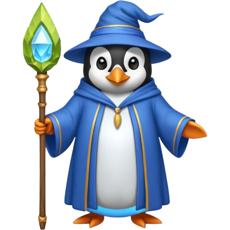 Penguin Wizard emoji