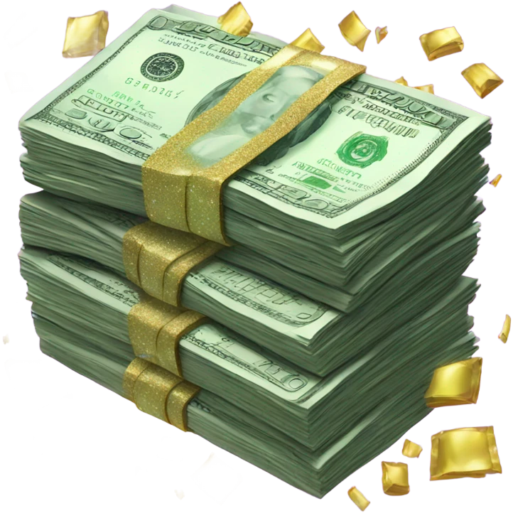 $1000 glitter emoji