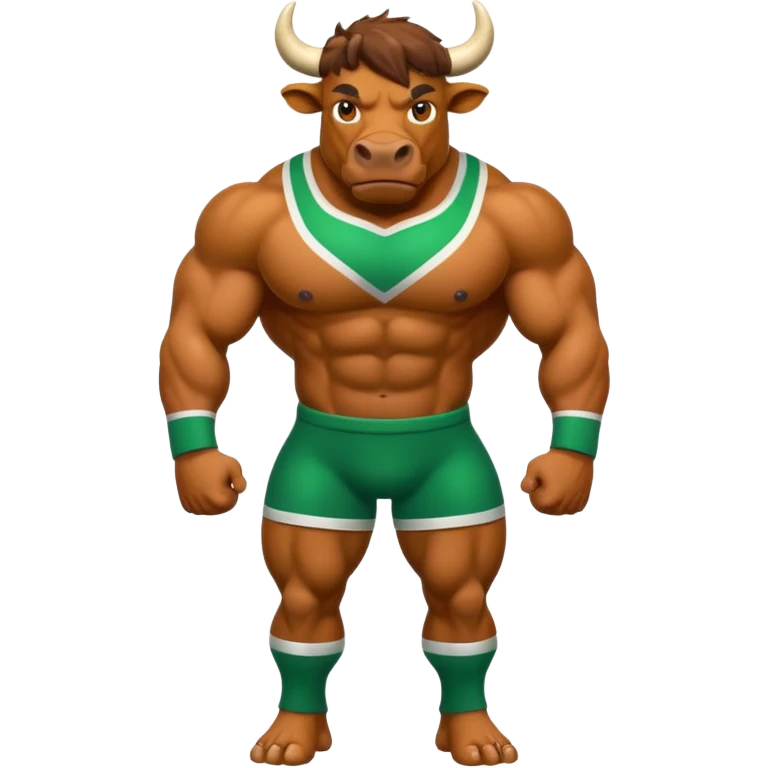 Green bull with playable jumper emoji