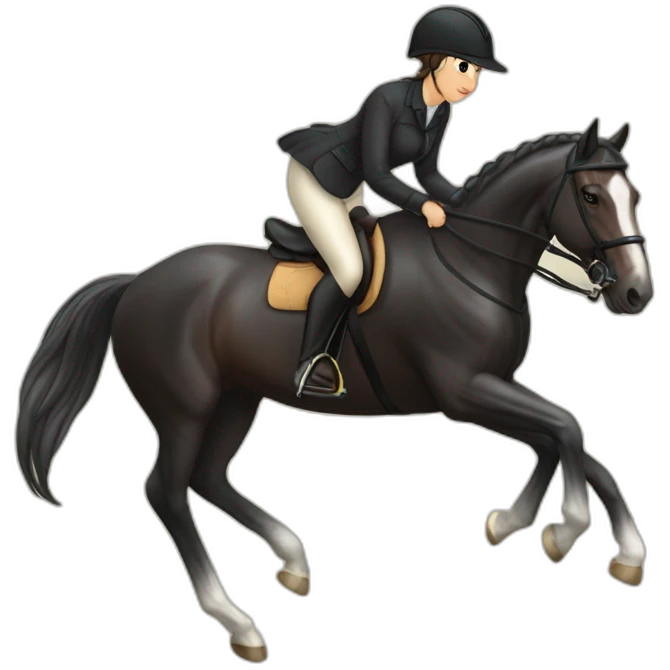 woman-riding-dutch-warmblood-horse emoji