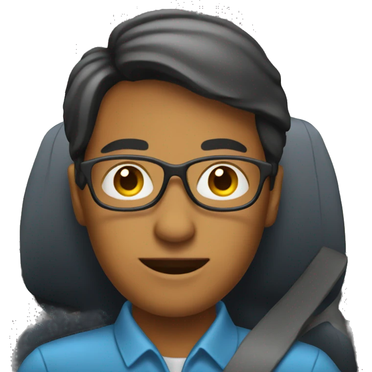 Teacher in a car emoji