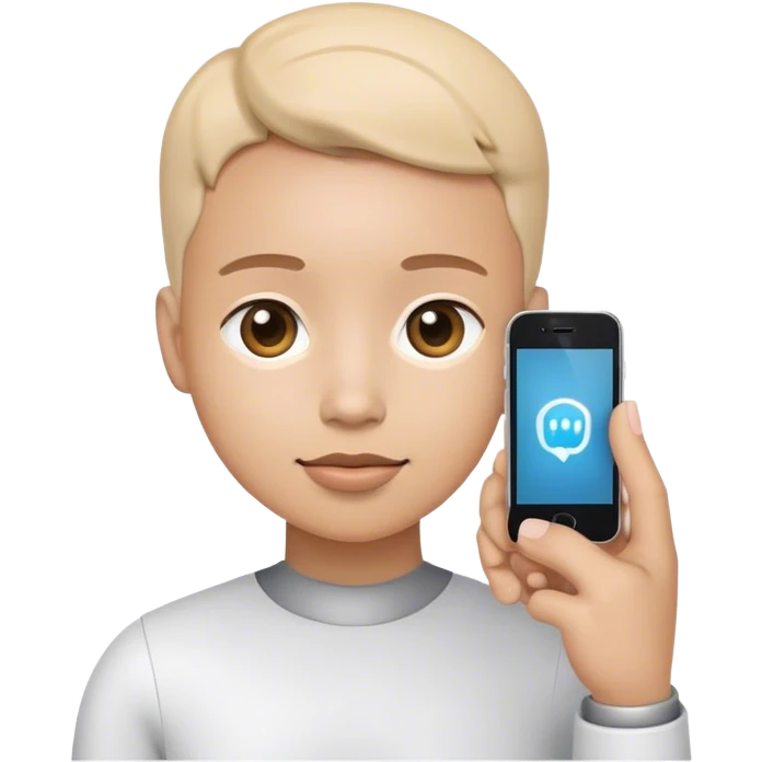 AI companion on the phone  emoji