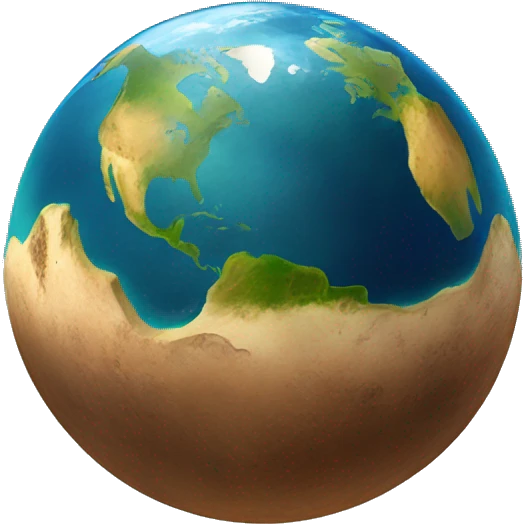 planeta tierra derritiéndose emoji