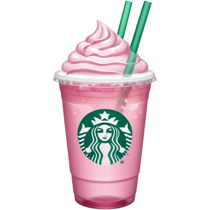 pink drink from star bucks that has the logo no whip cream emoji