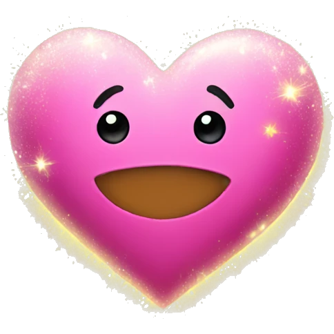 heart with sparkles emoji