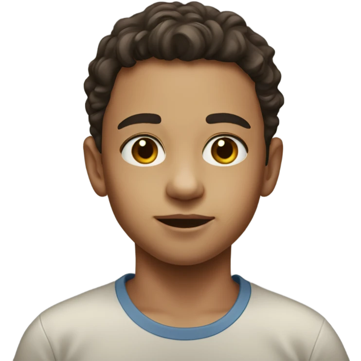 realistic portrait of a boy emoji