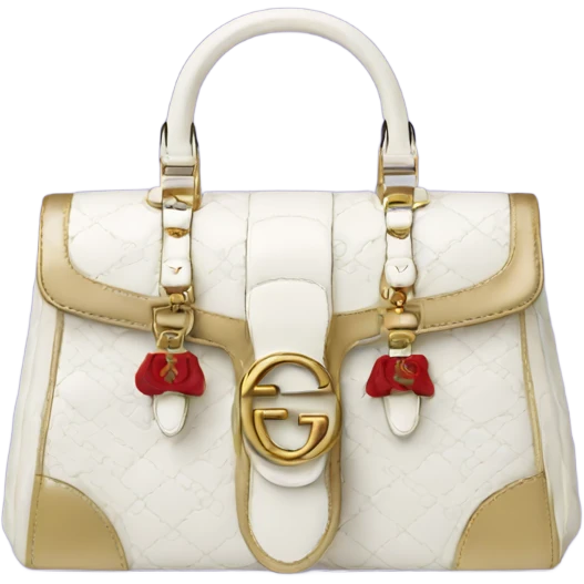 Gucci bag  white  emoji