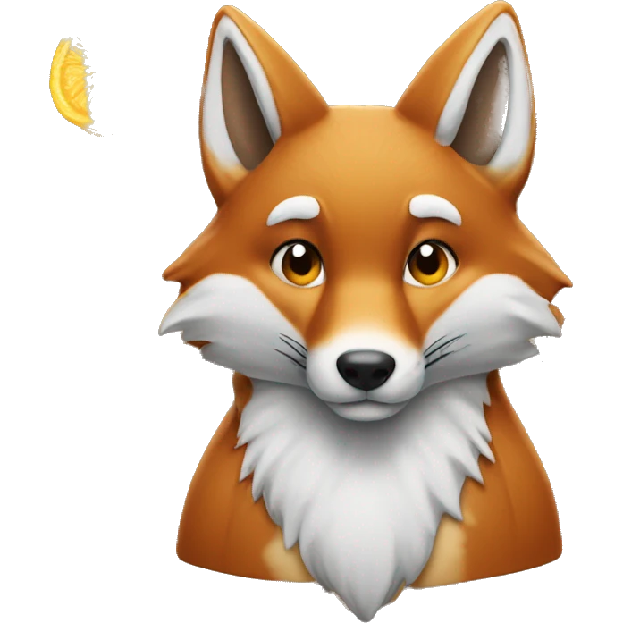 Renard qui mange une glace  emoji