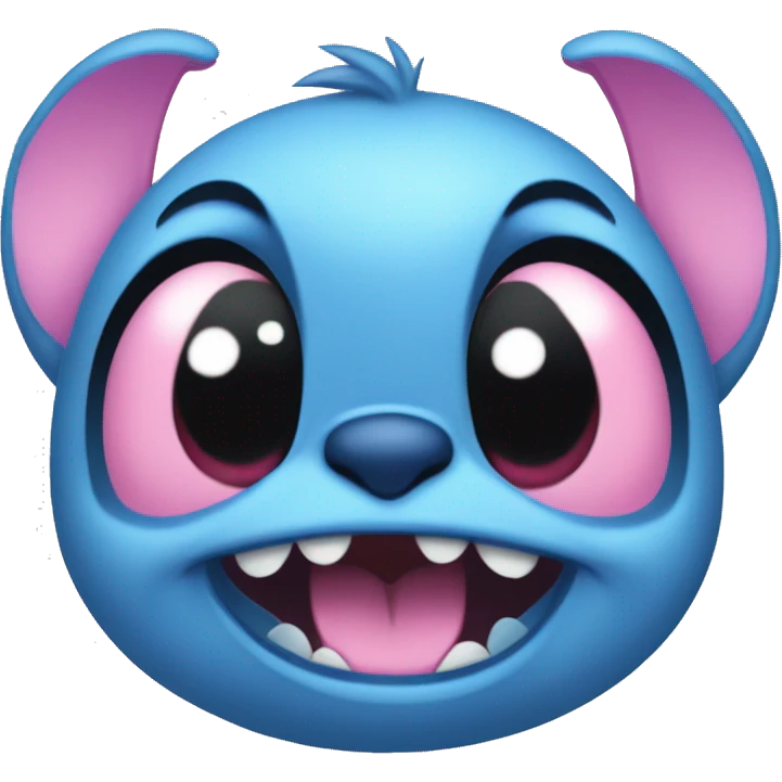 blue stitch and pink stitch disney cute  emoji