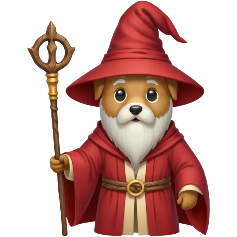 Dog wizard emoji