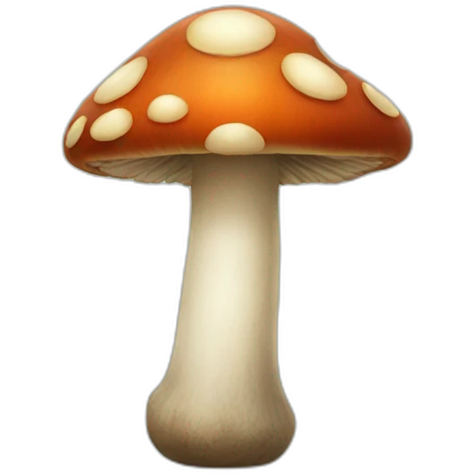 Mushroom with human eyes emoji
