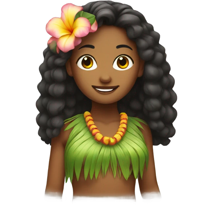 hula girl emoji