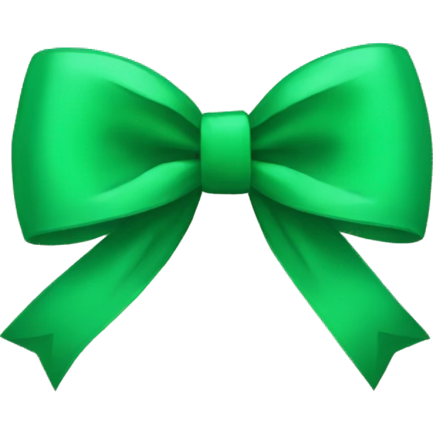 green bow emoji