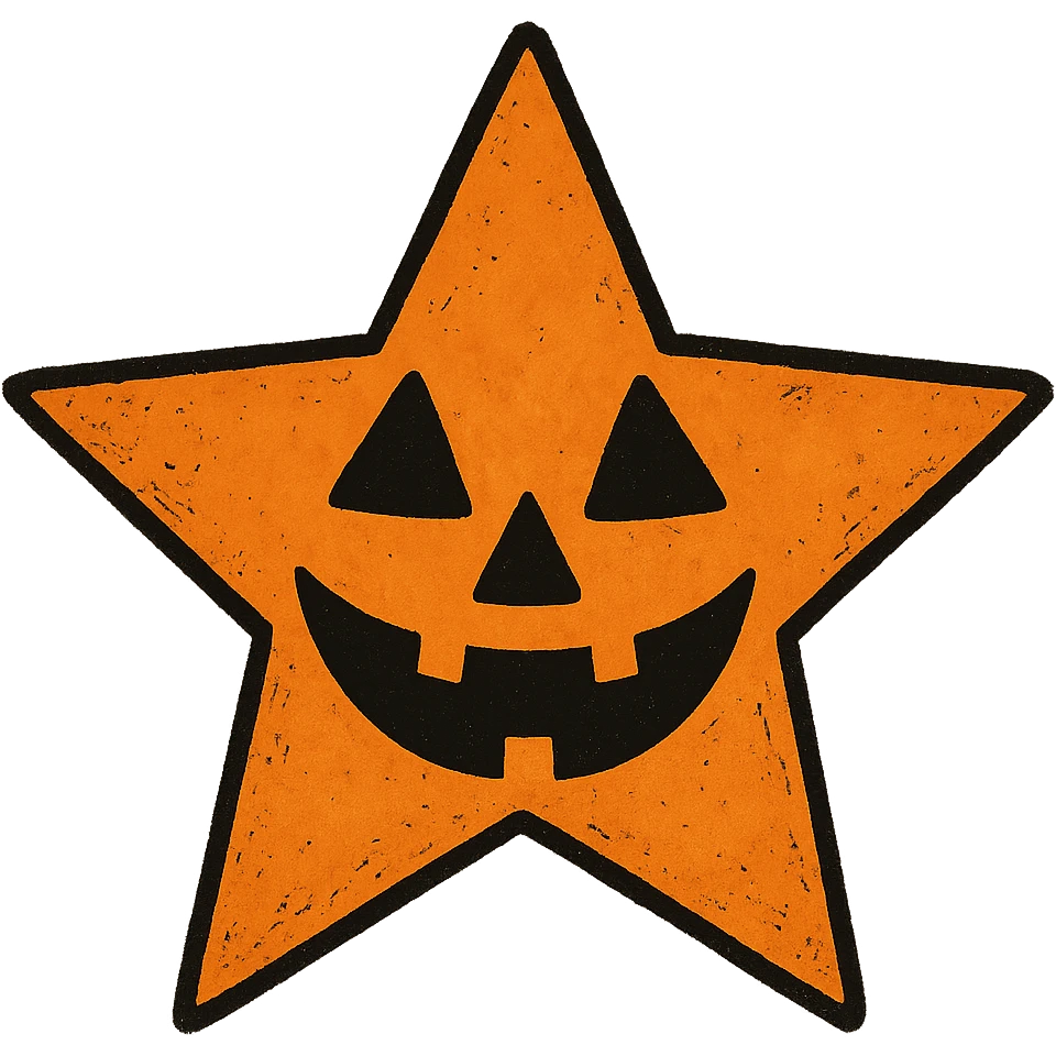 Halloween star, no background emoji