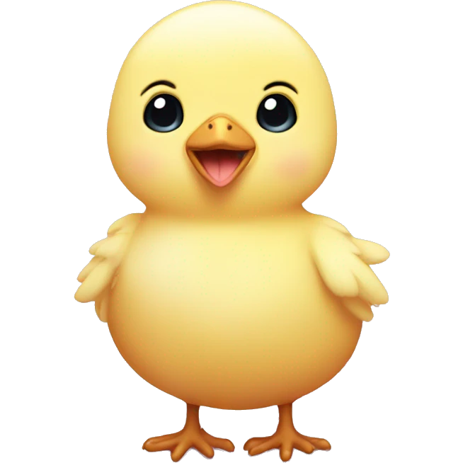 Tiny pink baby chick emoji