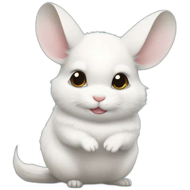 white fluffy chinchilla emoji