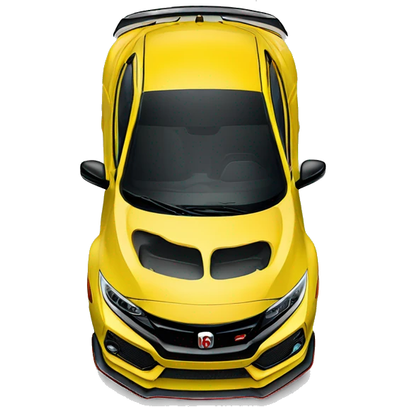 Yellow civic type r emoji