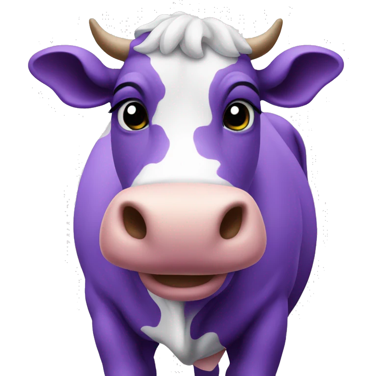 Purple cow emoji