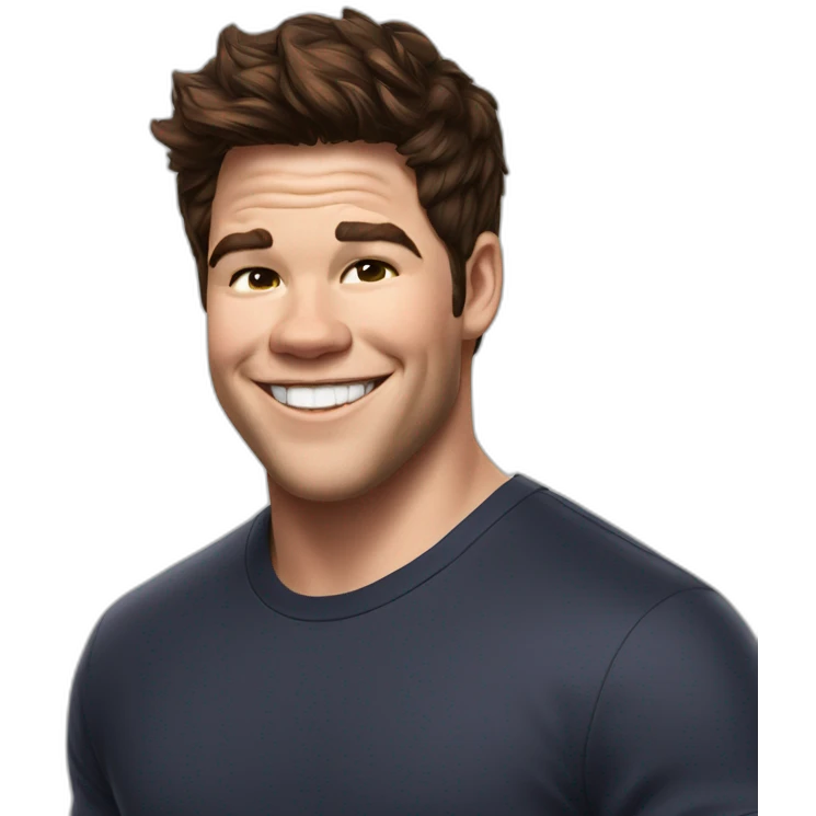 Adam Devine smile emoji