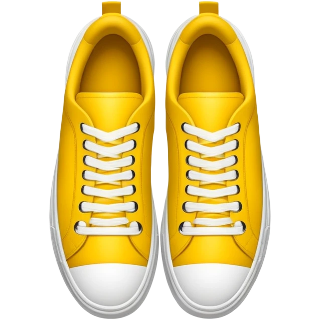 Sneakers (top view) – yellow, the width and height of image must be equal in size emoji