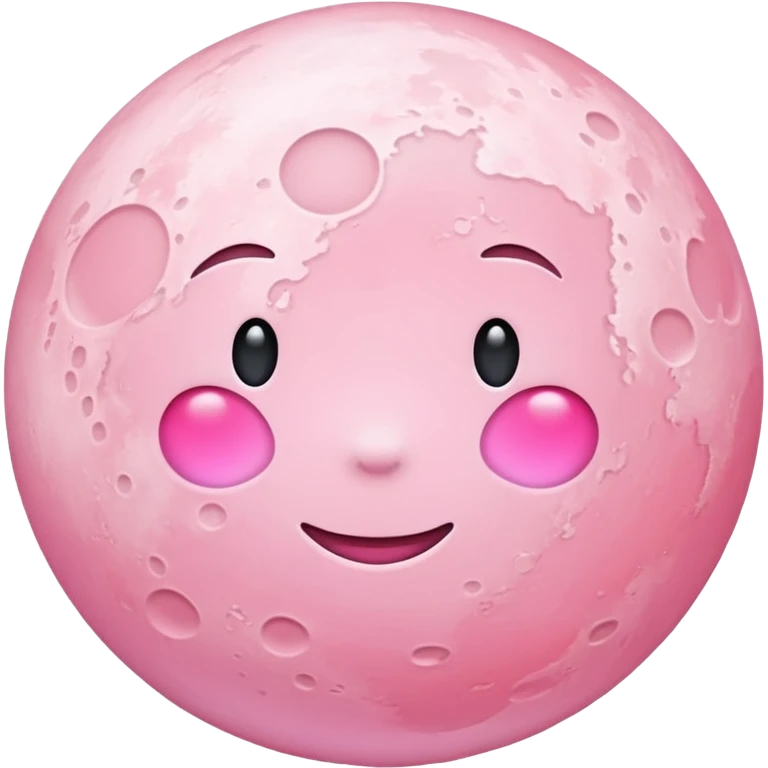 pastel pink moon emoji