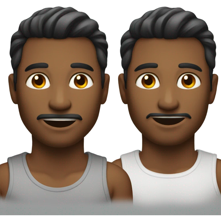 a handsome man  front and back emoji