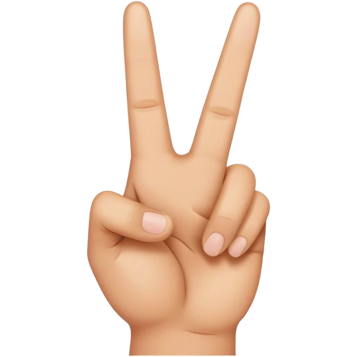 peace hand sign emoji