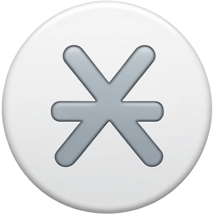 Four basic math operation symbols: plus, minus, multiplication, division emoji