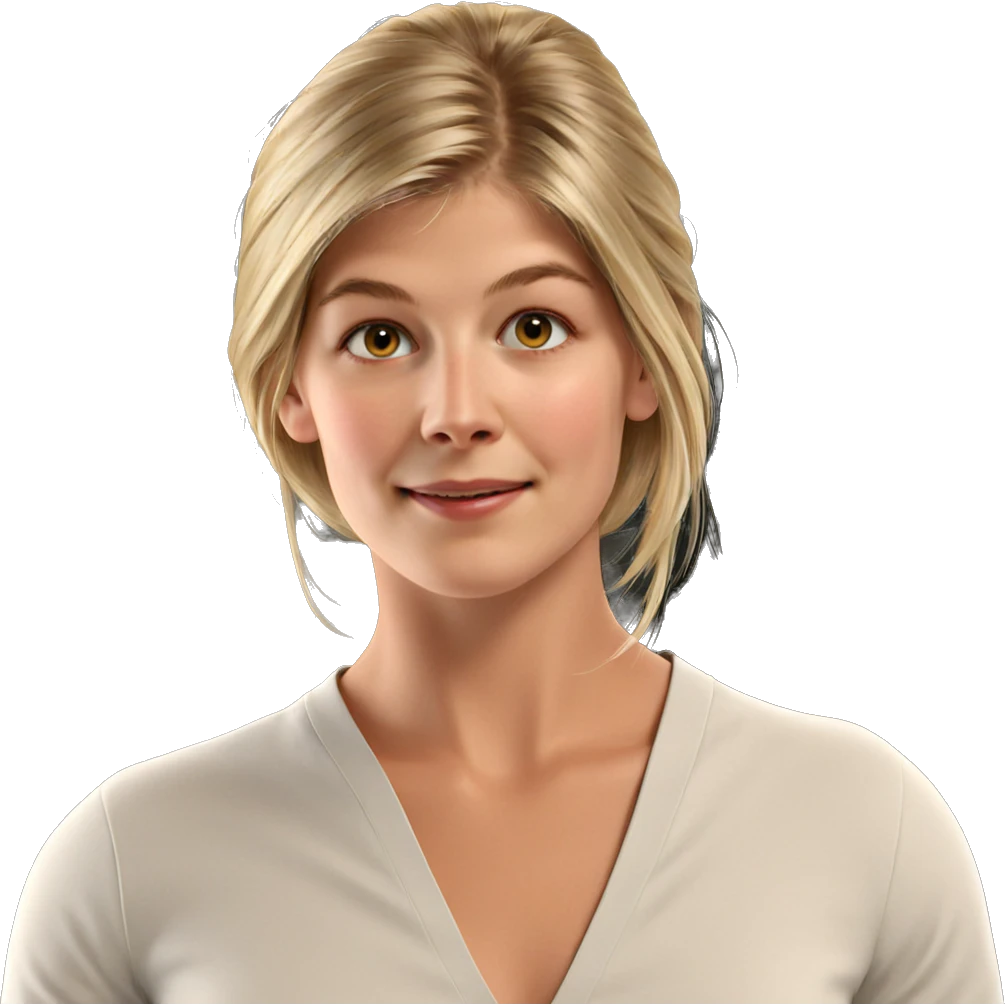 smiling blonde girl portrait emoji
