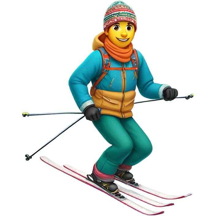 Pakistani skiing emoji