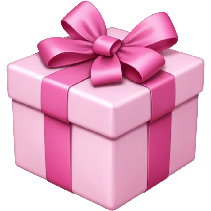 present with pink bow emoji