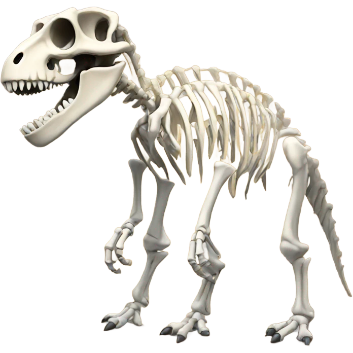 Dinosaur skeleton emoji