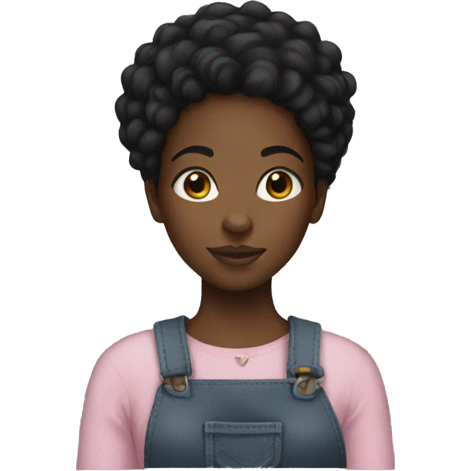 A black girl emoji