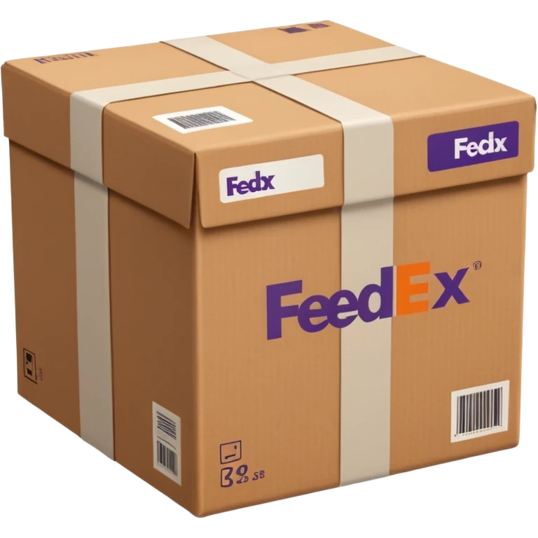 FedEx delivery parcel emoji