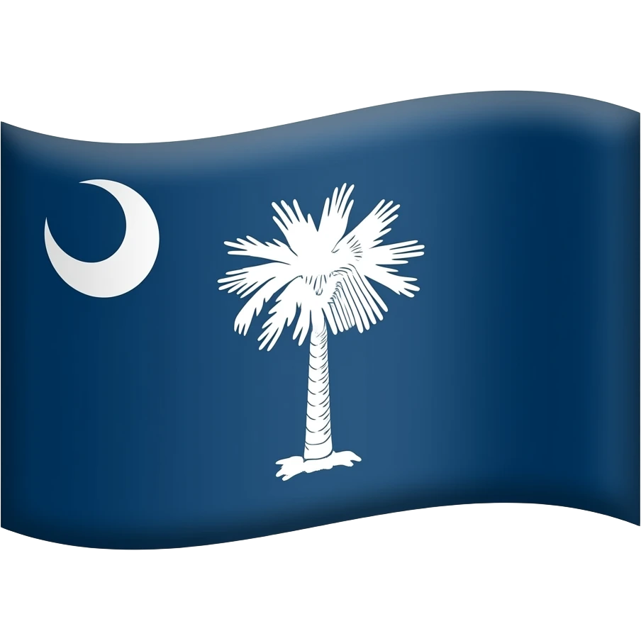 south carolina flag emoji