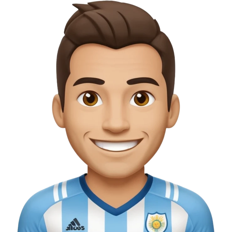 Lobo usando camisa da Argentina  emoji