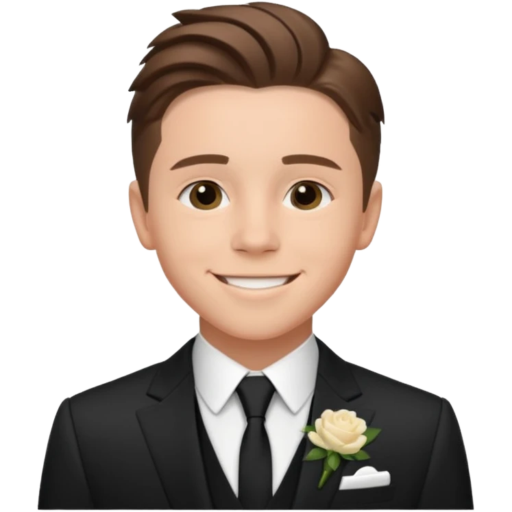 brooklyn beckham at wedding emoji
