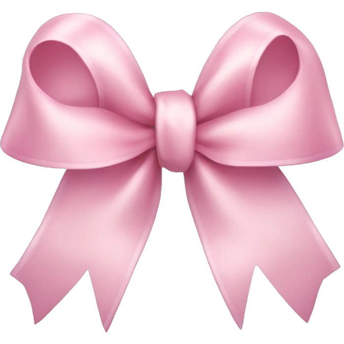 light pink ribbon bow emoji