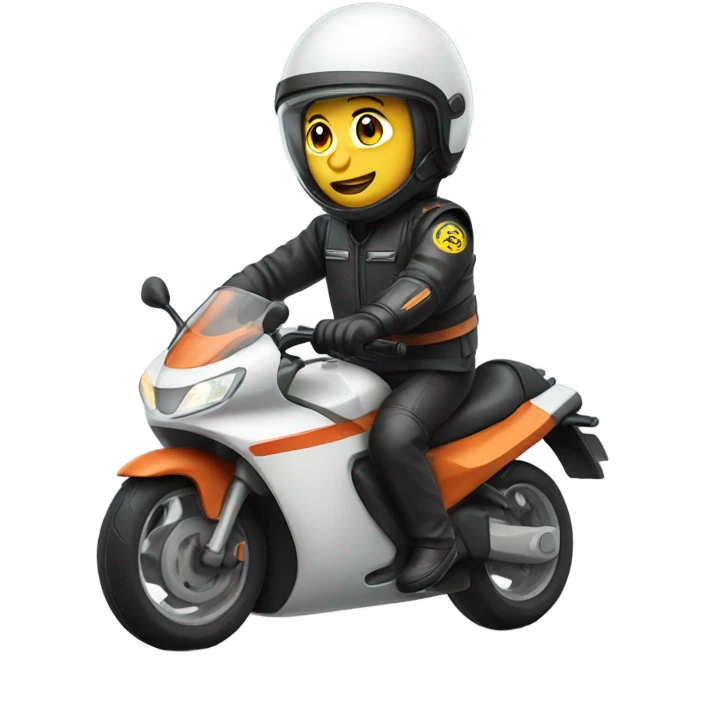 Me on motorbike  emoji