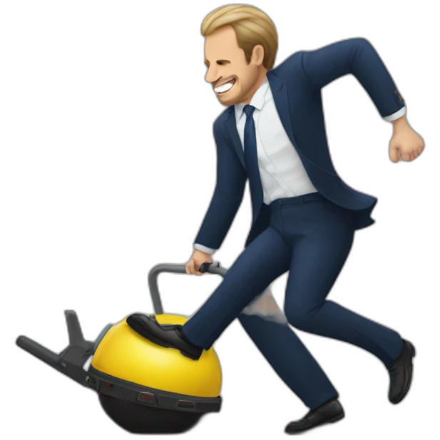 Eric zemour rolling over for macron emoji