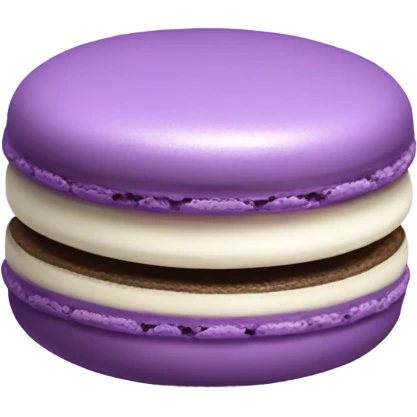 Purple macarron  emoji