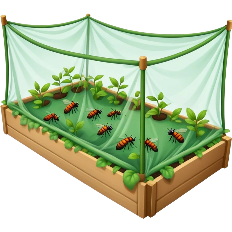 garden bed insect netting  emoji