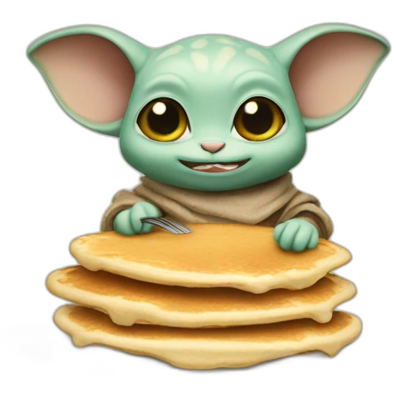grogu eating pancakes emoji