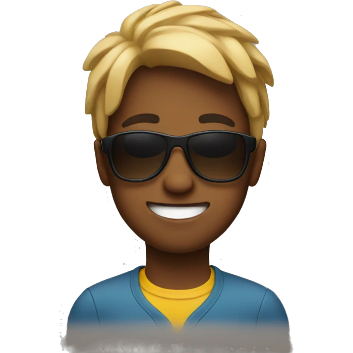 Boy with sunglasses emoji