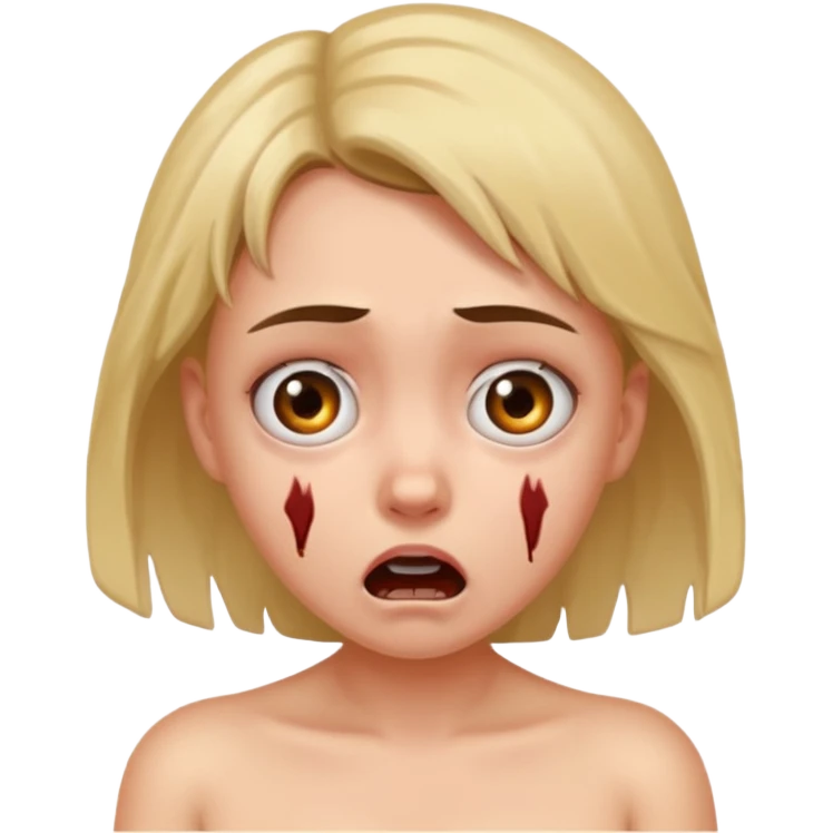 A girl is kidnapped and stripped naked emoji