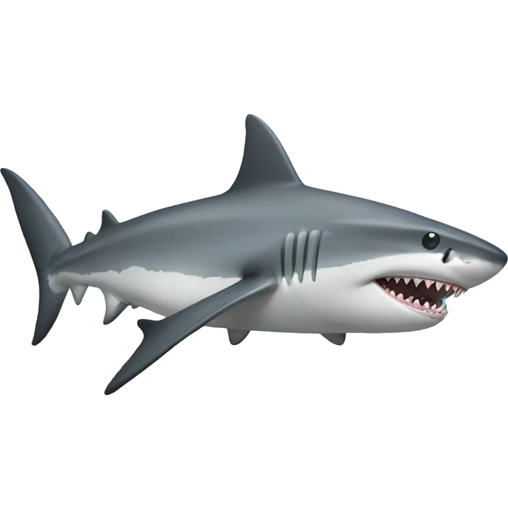 shark with top emoji