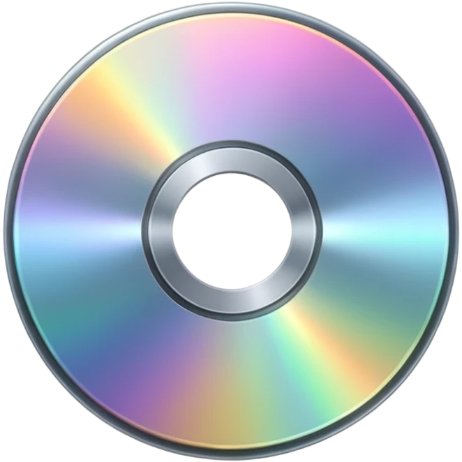 светящийся CD-диск, no background emoji