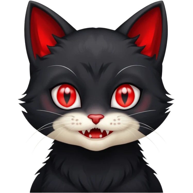 Vampire kitten emoji