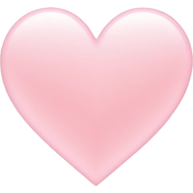 Light pink heart  emoji